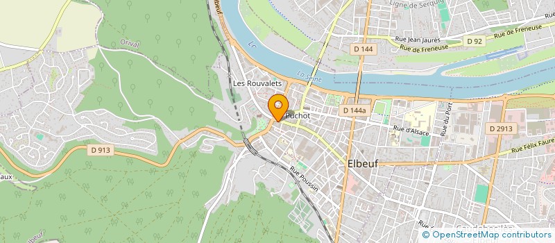 localisation de l'entreprise DZB  ELBEUF