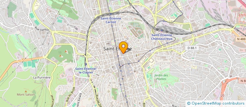 localisation de l'entreprise DZFANSTORE à SAINT-ETIENNE