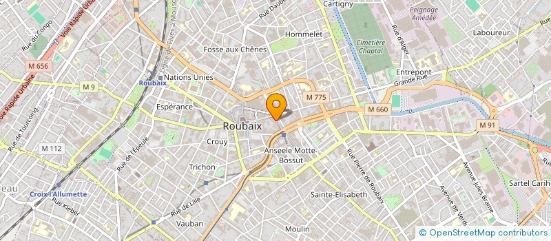 localisation de l'entreprise DZFANSTORE'EVENTS à ROUBAIX