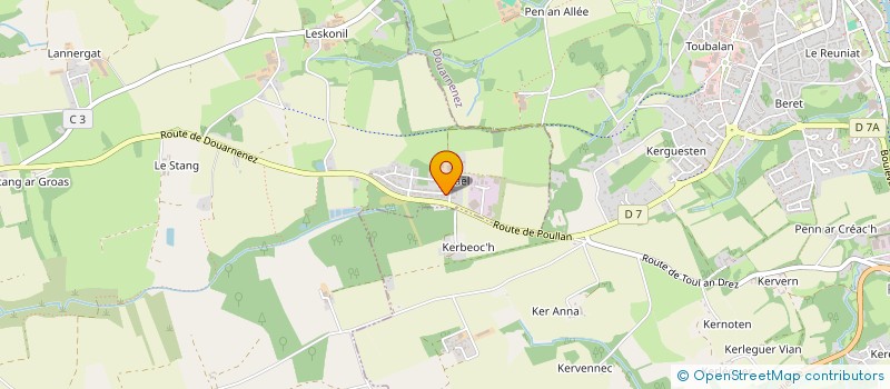 localisation de l'entreprise DZH EVENEMENTIEL  POULLAN-SUR-MER