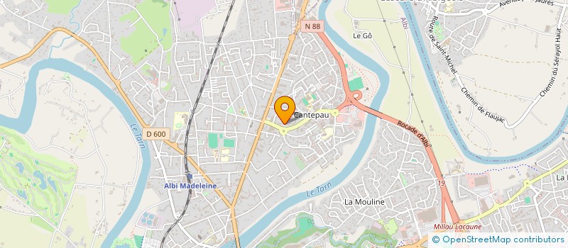 localisation de l'entreprise DZI CONSTRUCTIONS à ALBI