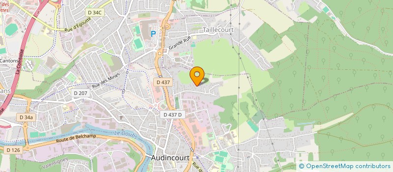 localisation de l'entreprise DZIC TDL à AUDINCOURT