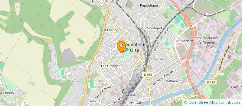 localisation de l'entreprise DZT EXPRESS à NOGENT-SUR-OISE