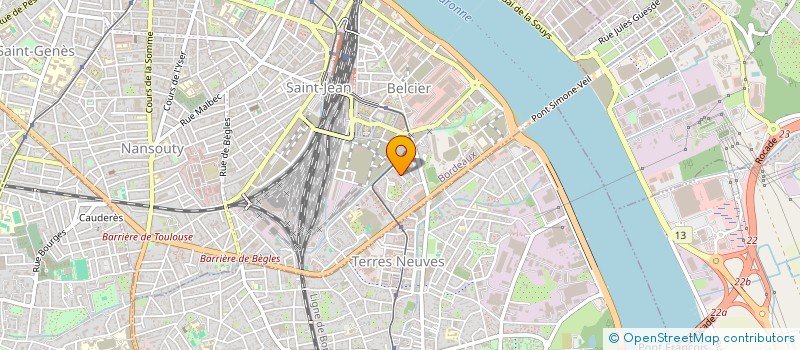 localisation de l'entreprise E 2 B à BORDEAUX