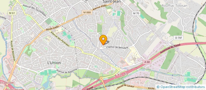 localisation de l'entreprise E 2 C M à SAINT-JEAN