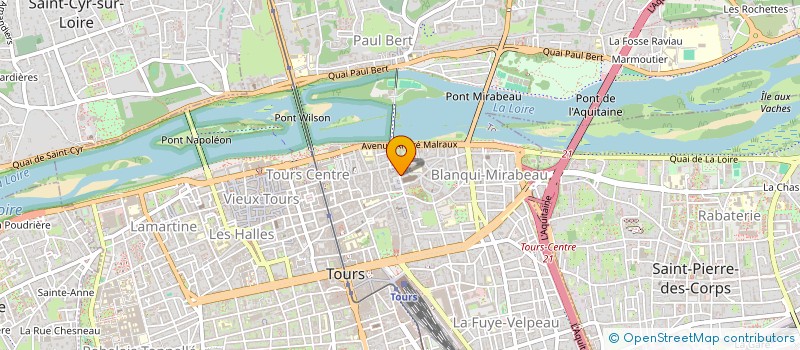 localisation de l'entreprise E.2.I  TOURS