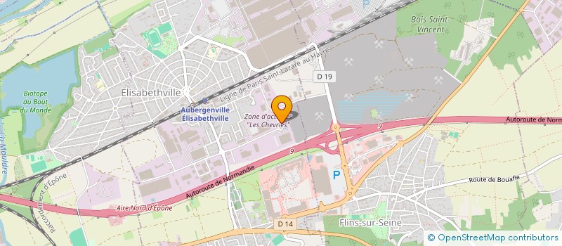 localisation de l'entreprise E 2 M E à AUBERGENVILLE