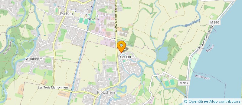 localisation de l'entreprise E 2 P EUROPE PEINTURE PLATRERIE  PLOBSHEIM