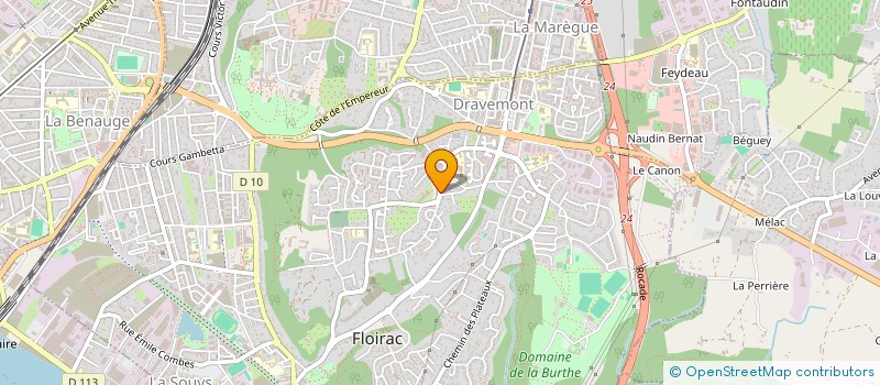 localisation de l'entreprise E.2C.F  FLOIRAC