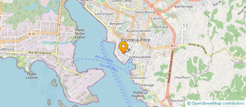 localisation de l'entreprise E= 2M à POINTE A PITRE