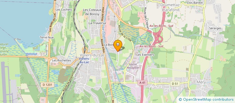 localisation de l'entreprise E 3 A à DRUMETTAZ-CLARAFOND