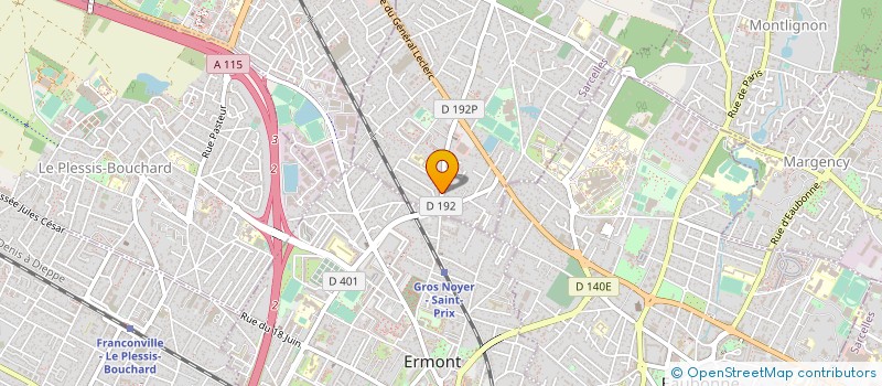 localisation de l'entreprise E 3 D à SAINT-PRIX