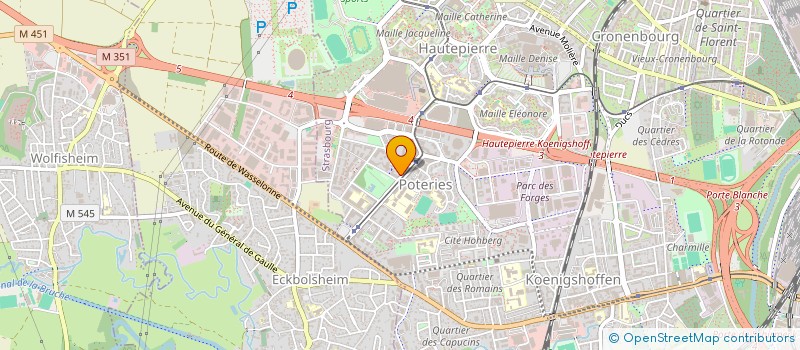 localisation de l'entreprise E 3 ECONOMIE à STRASBOURG