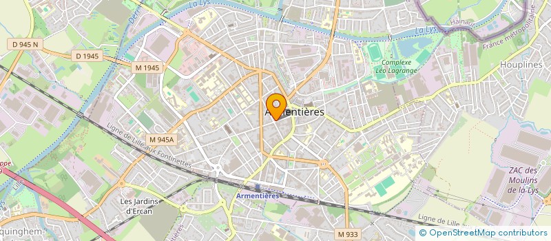 localisation de l'entreprise E[404]  ARMENTIERES