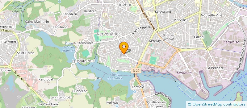 localisation de l'entreprise E. 56 B.  CAUDAN