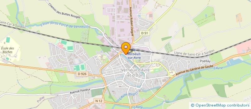 localisation de l'entreprise E.A 27  VERNEUIL D'AVRE ET D'ITON