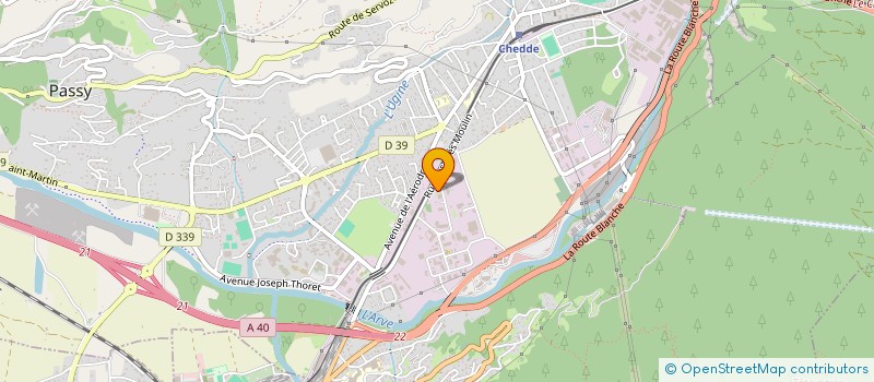 localisation de l'entreprise E.A.  PASSY