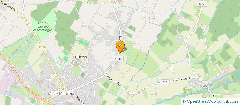 localisation de l'entreprise E.A. ATELIER  MAZE-MILON