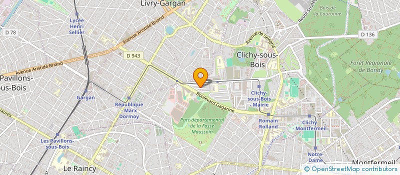 localisation de l'entreprise E & A BRIDE à CLICHY-SOUS-BOIS