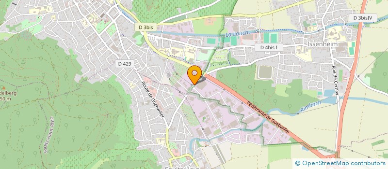 localisation de l'entreprise E A C ETS MADER SA  GUEBWILLER