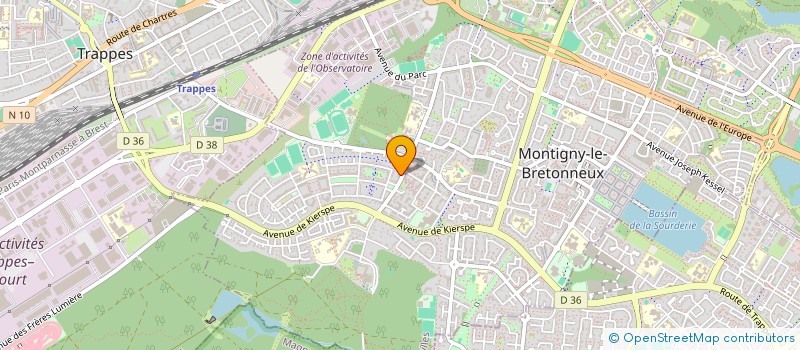 localisation de l'entreprise E A C PROPRETE à MONTIGNY-LE-BRETONNEUX