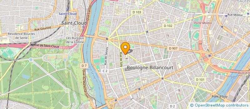 localisation de l'entreprise E.A.C.S. COMMUNICATION à BOULOGNE-BILLANCOURT