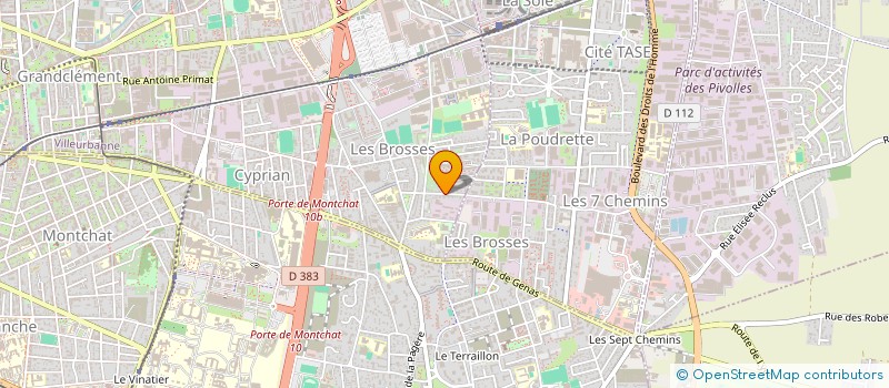 localisation de l'entreprise E.A.DISTRI  VILLEURBANNE