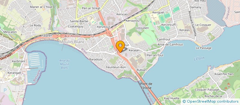 localisation de l'entreprise E.A.J  LE RELECQ-KERHUON