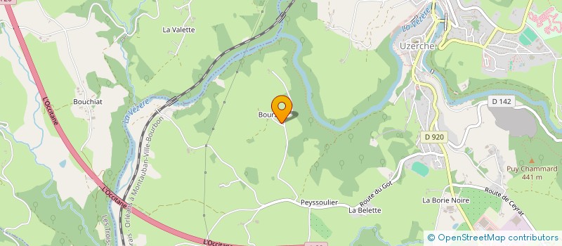 localisation de l'entreprise E A L  UZERCHE