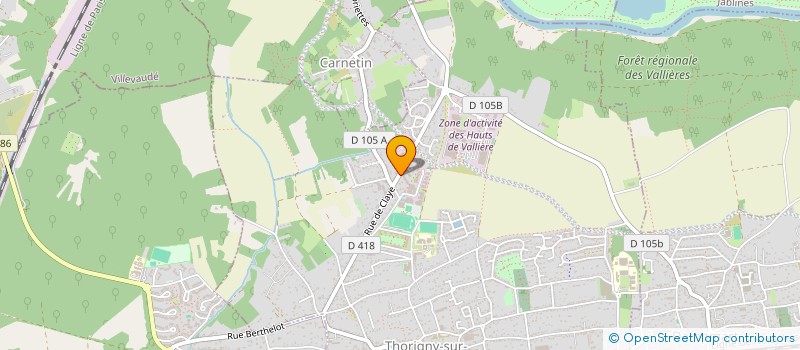 localisation de l'entreprise E A L I  THORIGNY-SUR-MARNE