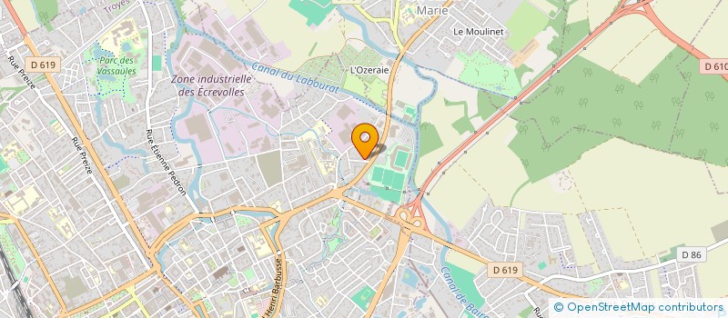 localisation de l'entreprise E.A.L MORIAU à TROYES