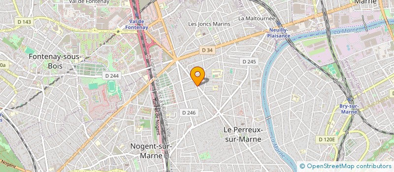 localisation de l'entreprise E & A LE PERREUX  NEUILLY-PLAISANCE