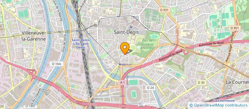 localisation de l'entreprise E.A.M à SAINT-DENIS