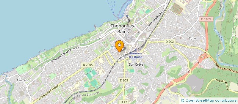 localisation de l'entreprise E.A.M. ELECTRICITE à THONON-LES-BAINS