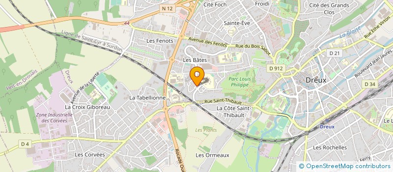 localisation de l'entreprise E.A.N. RENOVATION à DREUX