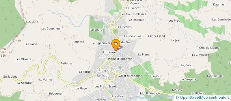 localisation de l'entreprise E.A. PERSONNALISATION TEXTILE à SAINTE MAXIME