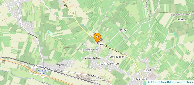 localisation de l'entreprise E.A.R.L  BENOIT  JULIE MERIAS  SAINT-MARTIN-LE-BEAU