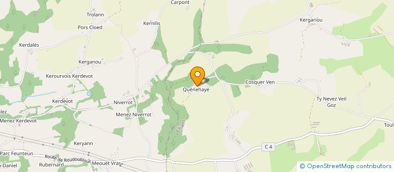 localisation de l'entreprise E.A.R.L CIDRERIE MELENIG  ELLIANT