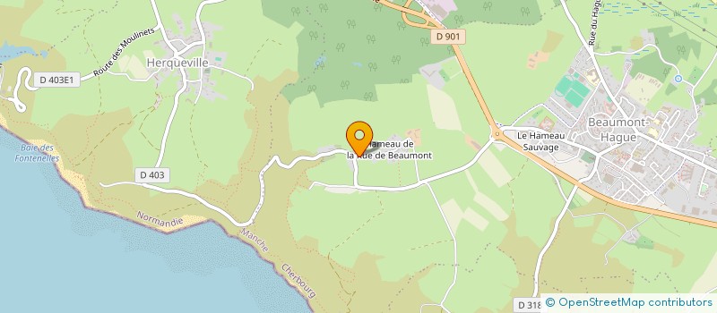 localisation de l'entreprise E.A.R.L. D'ORION à LA HAGUE