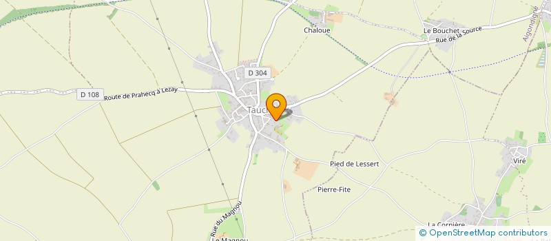 localisation de l'entreprise E.A.R.L. DE BONNEUIL à AIGONDIGNE