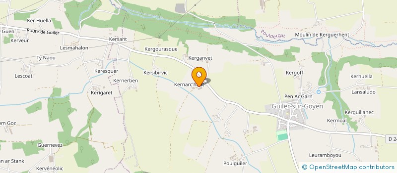 localisation de l'entreprise E.A.R.L. DE KERNARC'HANT à GUILER-SUR-GOYEN