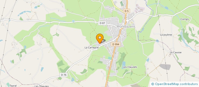 localisation de l'entreprise E.A.R.L. DE LA CONQUIE à PEYRUSSE-LE-ROC