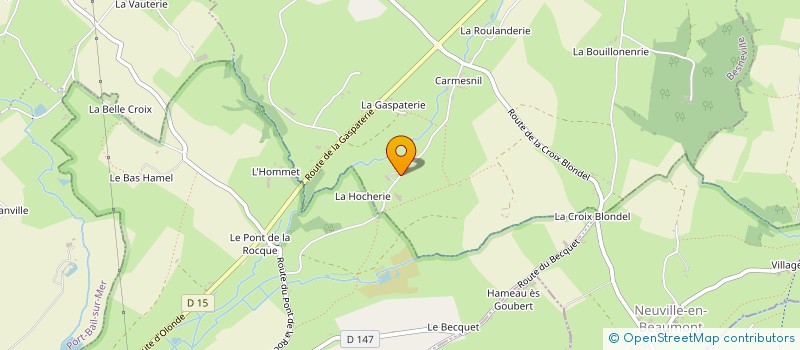 localisation de l'entreprise E.A.R.L. DE LA MARESQUERIE  BESNEVILLE