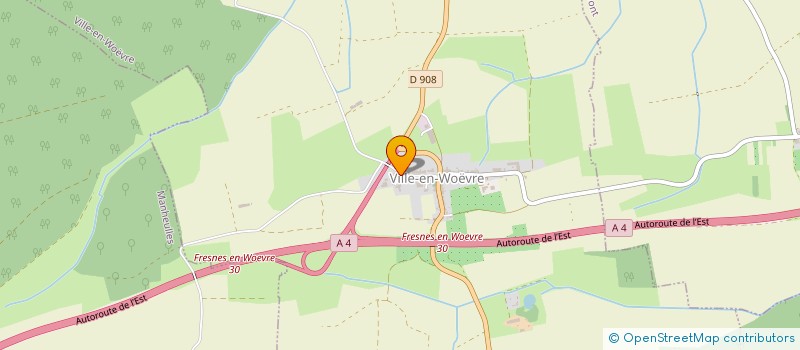 localisation de l'entreprise E.A.R.L. DE LA PERDRIX  VILLE-EN-WOEVRE