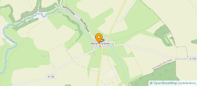localisation de l'entreprise E.A.R.L. DE LA RUE DES VIGNES à LES HAUTS-DE-CHEE