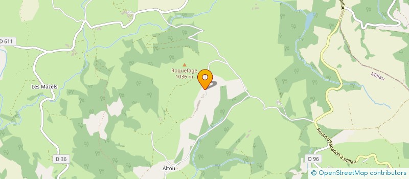 localisation de l'entreprise E.A.R.L. DE ROQUEFAGES  VEZINS-DE-LEVEZOU