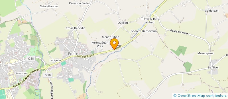 localisation de l'entreprise E.A.R.L. DE STANG KERGOURLAY à EDERN
