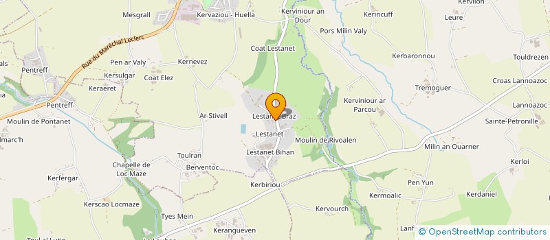 localisation de l'entreprise E.A.R.L DE TRAON LESTANET à LE DRENNEC