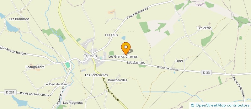 localisation de l'entreprise E.A.R.L. DES CHADIAUX à ROCLES
