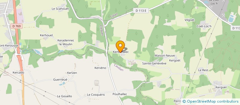 localisation de l'entreprise E.A.R.L. DES GENETS à INZINZAC-LOCHRIST